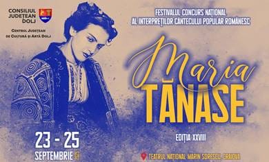 Cel mai longeviv eveniment artistic de muzică populară din România, Editie spectaculoasa la Craiova. Omagiu Mariei Tănase